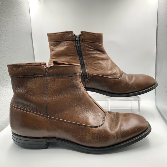 O\'Sullivan Men\'s Boot Shoe Brown Leather Zip 8.5 main image 6
